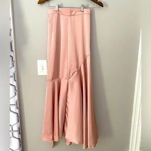 Free People Satin Wrap Skirt